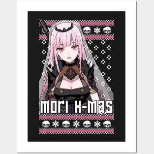 Mori Calliope X-mas Hololive Christmas Posters and Art